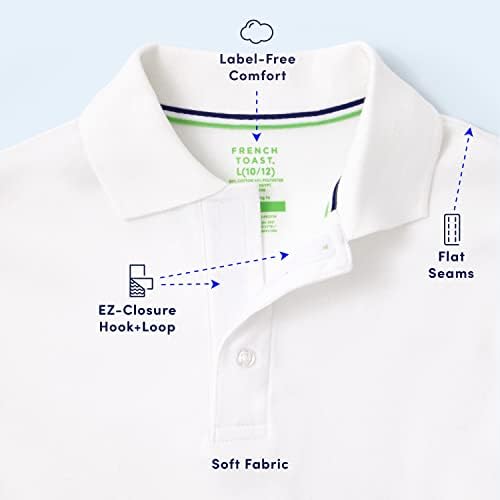 חולצת פולו של שרוול קצר של טוסט טוסט צרפתי | פלאש וו ולולאה | תפרים שטוחים